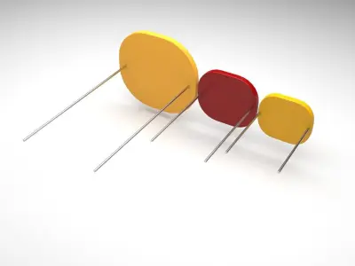 Photoresistors 3D model