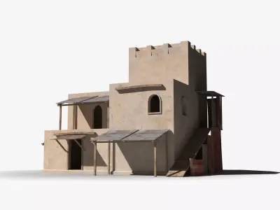 Arab x18 Low-poly 3D model