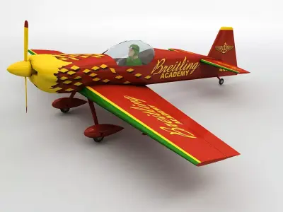 Cap 232 Aircraft Breitling Academy Low-poly 3D model