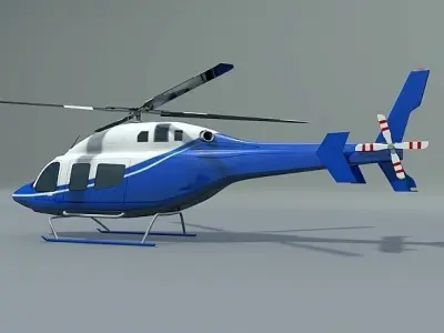 Bell 429 civilian helicopter 3D model
