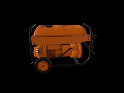 Portable Generator Low-poly 3D model