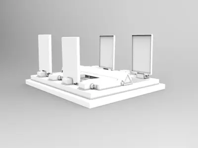 Vertical Launcher Missile Ship 3D print model