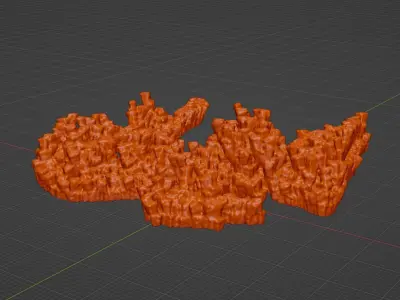 DRAGON HILLS fantasy mountains terrain 3D model