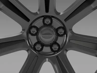 RangeRover Autobiography black rim 3D model