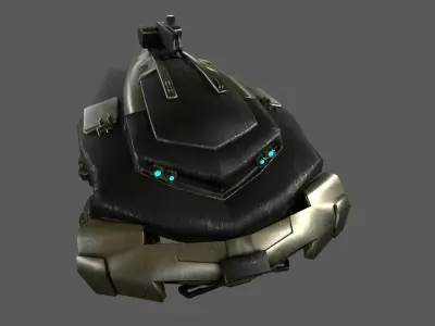 SIC FI WAR TANK Low-poly 3D model