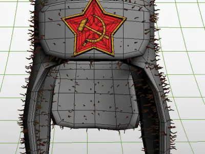 Russian Fur Hat 3D model
