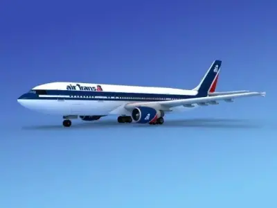 Airbus A300 Air Transat 3D model
