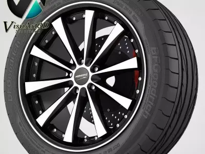 wheel Corniche Arrows 3D model