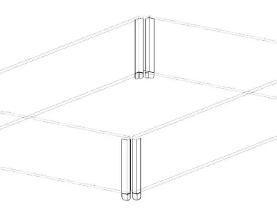 Pallet collar - Pallet frame 3D model