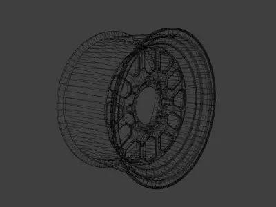 WHEEL BASED BOGART RACING CHROME 8H 3D model