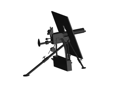 M1909 machine gun 3D model