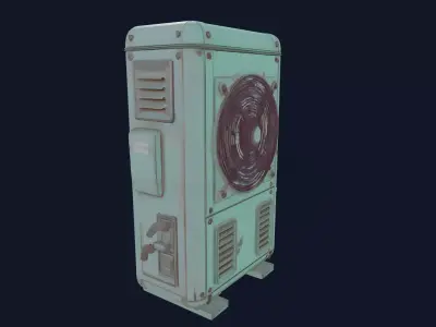 Game Ready Outdoor Air Conditioner Unit 3D Model   3D model