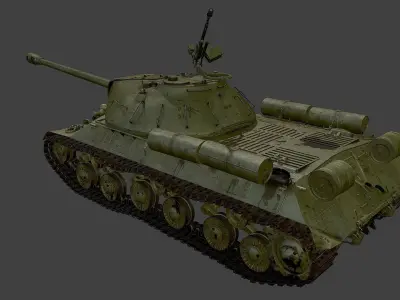 Tank IS-3 Low-poly 3D model
