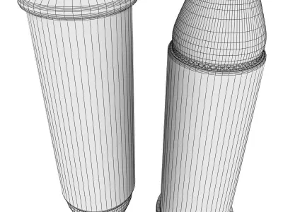 44 Magnum Cartridge 3D model