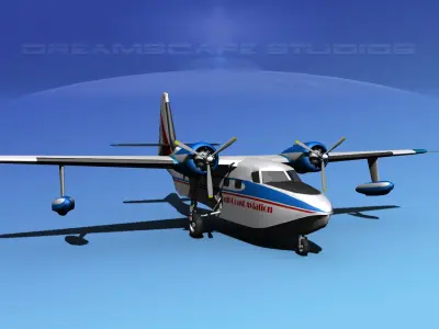 Grumman G-73 Mallard Gulf Coast Aviation 3D model