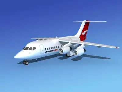 BAe 146-100 Qantas Link 3D model