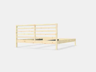 TARVA Bed Frame 6 Low-poly 3D model