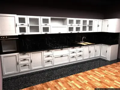 kitchen furniture 3D model get