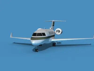 Bombardier CL604 Challenger V08 3D model