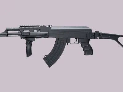 AK-47 Kalashnikov Tactical High Detailed 3D model