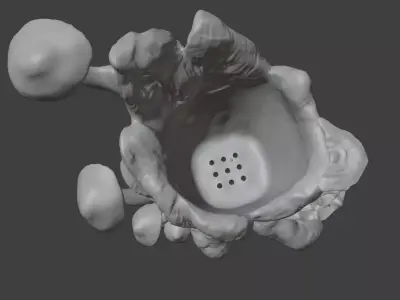 Vaso tronco da floresta Free 3D print model