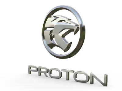 proton logo 3D model