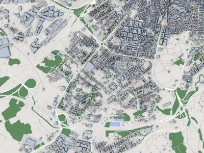 Gijon City Spain 3D model