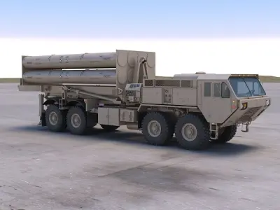 THAAD Missile System 3D model