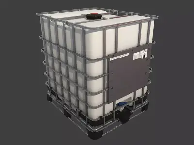Intermediate Bulk Container Low-poly 3D model