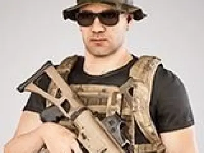 Casual Soldier 05 Low-poly 3D model