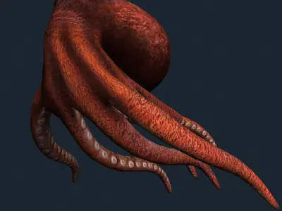 3DRT - Sealife - Octopus Low-poly 3D model