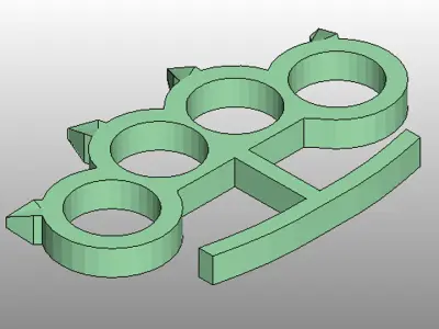 Brass Knuckle - Type 2 3D model