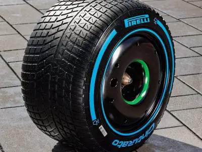 Pirelli Formula 1 2026 Rear FULL WET 375 35 R18 3D model