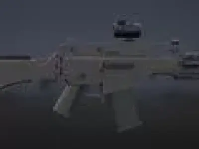 Game-Ready Low-Poly Tactical Rifle Realistic PBR Military Weapon Low-poly 3D model