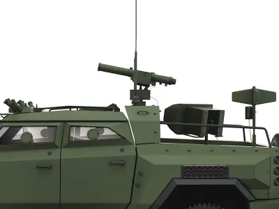 Generic MRAP Tkhir ATGM 2022 3D model