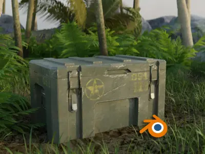 Ammo Box - Modern Low-poly 3D model