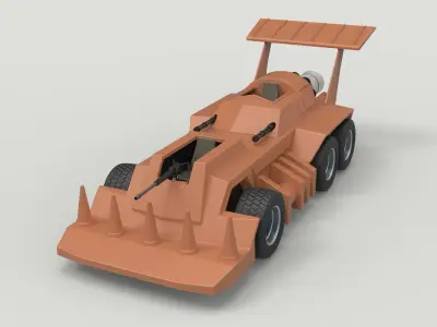 Eliminator vehicle from Thunder Road 3D model