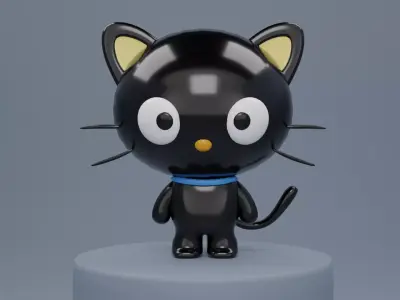 Chococat sonic cat 3D model