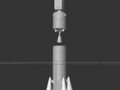 ARIANE 6 - ROCKET 3D model