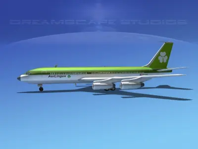 Boeing 707 Aer Lingus 3D model