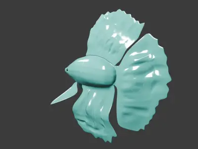 betta fish Low-poly 3D model