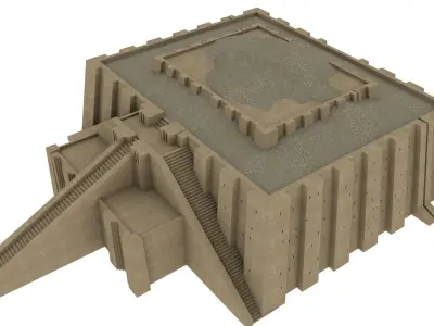 Ziggurat Ur of Iraq 3D model