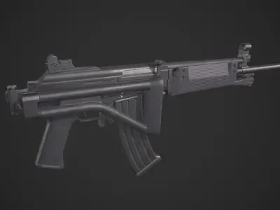 Denel Vektor R4 Low-poly 3D model