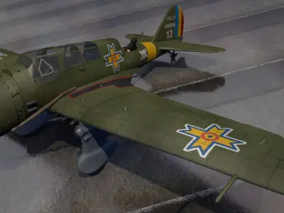 PZL P-23 Karas 3D model
