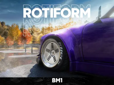 Rotiform 6 rims pack High and Low poly Low-poly 3D model