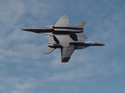 FA 18 Super Hornet  Low-poly 3D model