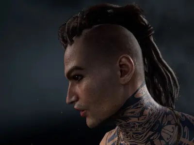 Maya Warrior Low-poly 3D model