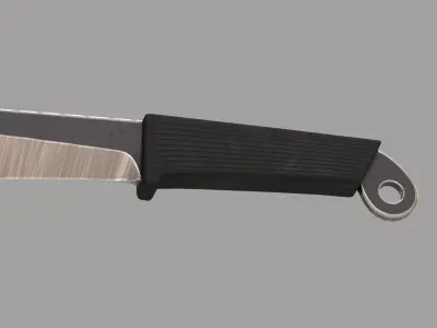 Machete knife Free low-poly 3D model
