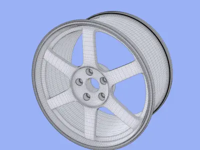  Wheel Rim Free 3D model