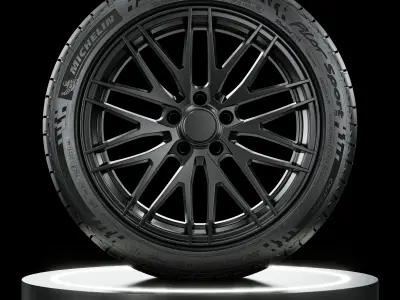 Michelin Pilot Sport PS2 N3 225 45 ZR17 3D model